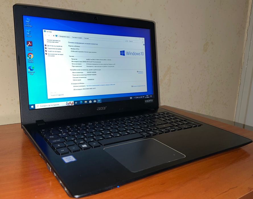 Лаптоп Acer Intel Core i3-7020