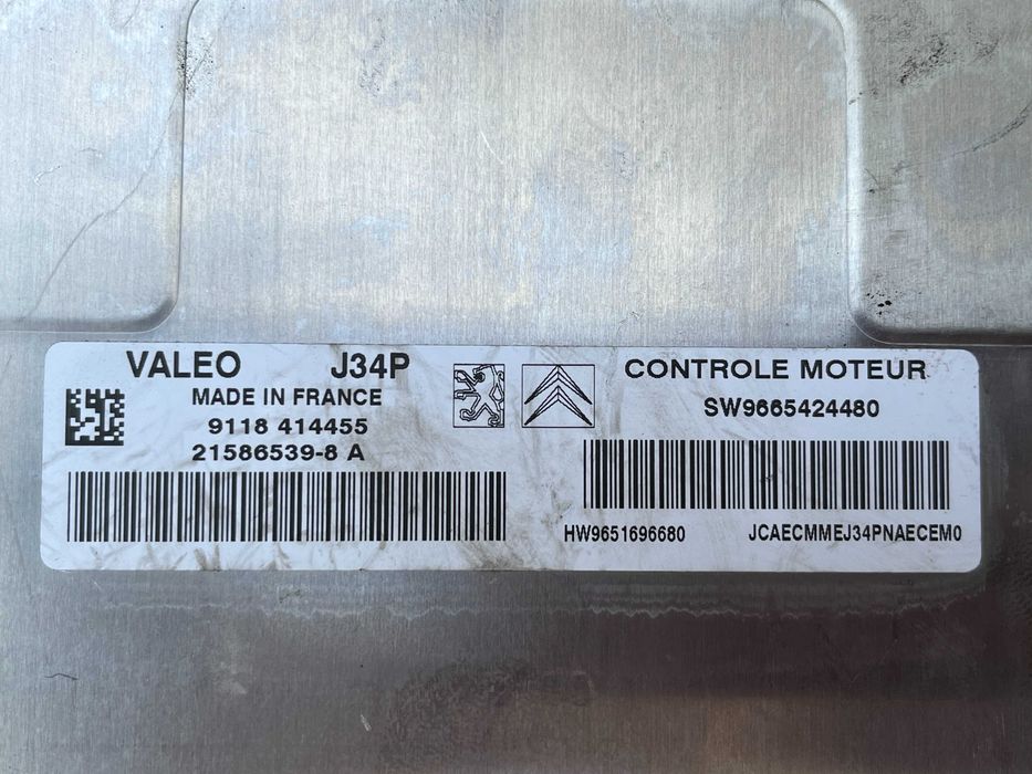 Компютър двигател ECU VALEO ВАЛЕО J34P V34.1 J34P-AAE Peugeot Citroen