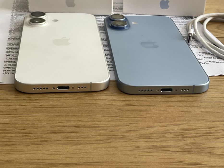 Бартер iPhones 17 256gb blue, white Йетел гаранция 100% батерии
