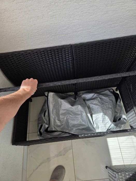 Градински комплект | Полиратан | Пейка и две табуретки