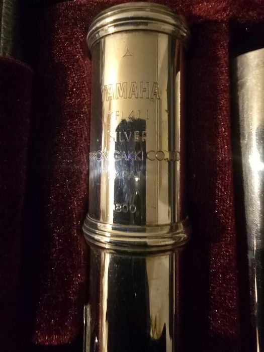 Flaut YAMAHA YFL 411 silver JAPAN 800