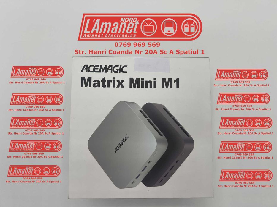 Acemagic Matrix Mini M1 PC Ryzen 7 6800H  16GB Ram 512GB SSD - Nord