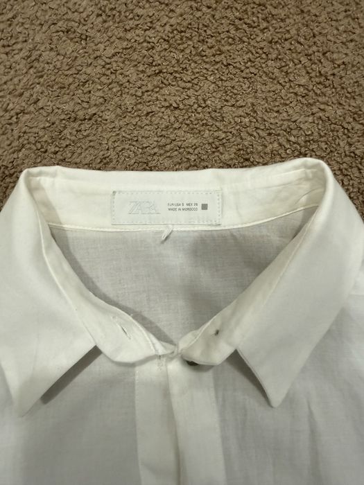 Рубашка zara укороченная