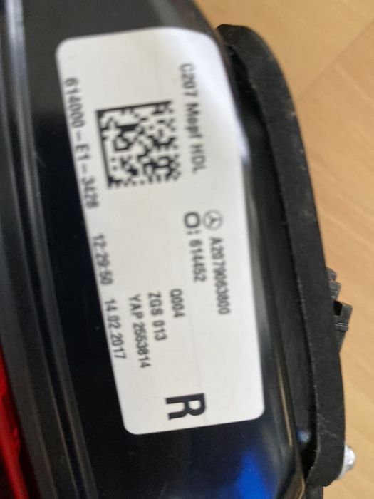 Мерцедес Е купе, кабрио. Mercedes W207, C207 Coupe AMG. Лед стоп фейс