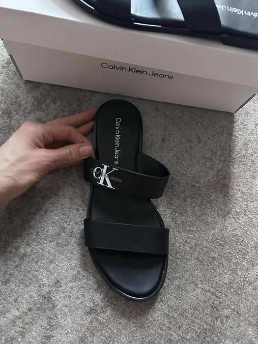 Кожени чехли Calvin Klein Jeans – Обувани веднъж