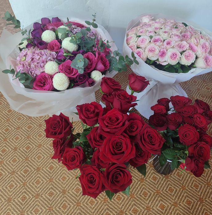 Цветы букет и розы