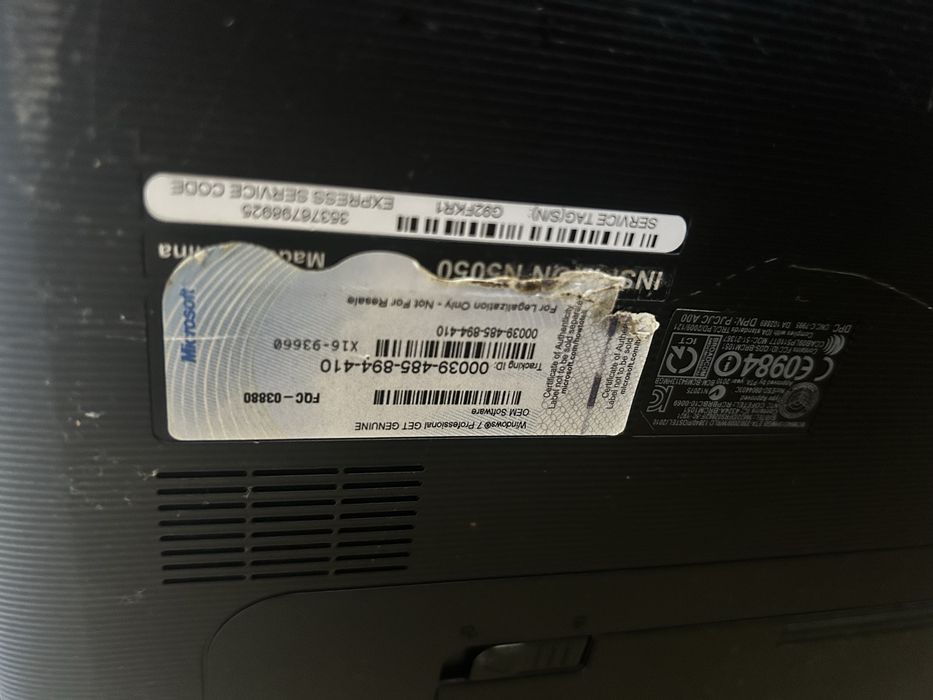 Продам ноутбук Dell Inspiron N5050