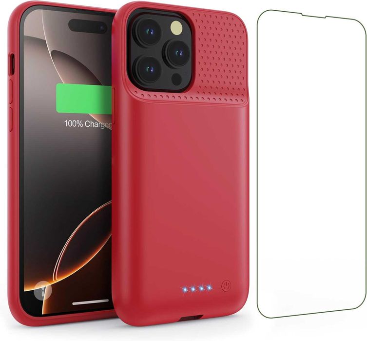 Кейс с батерия Feob за iPhone 16 Pro Max (6.9 инча), 8600 mAh