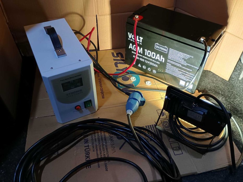 Sursa/redresor/invertor/Ups 12v -500w si acumulator agm 100 A