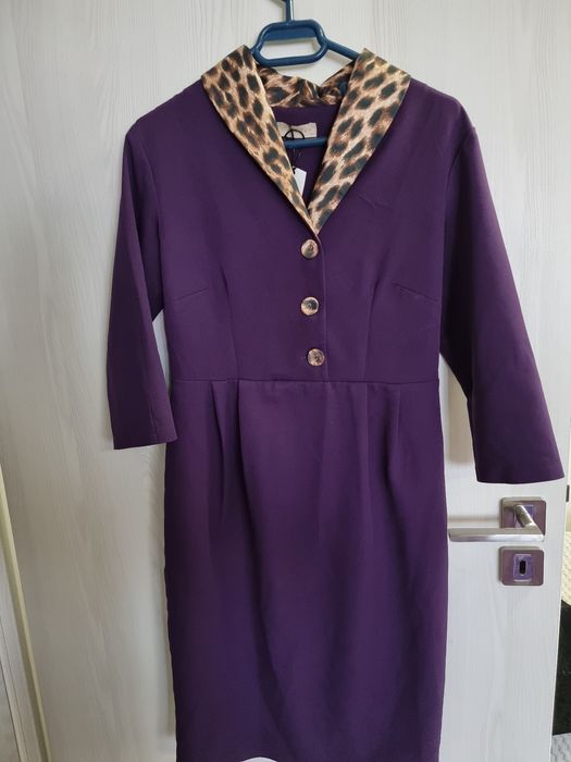 Rochie dama mov (leopard)