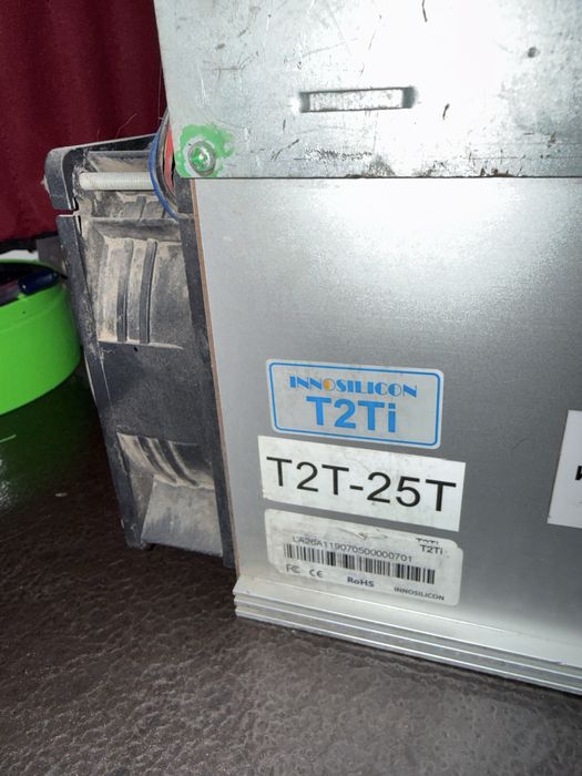 Майнер T2T-25T в отлчином состоянии