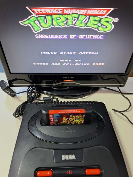 Turtles Shredder`s Re-Revenge caseta discheta Sega Mega Drive Genesis