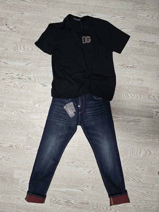 Tricou premium blugi premium dsquared d&g