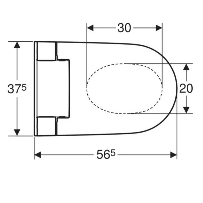 Умный  Унитаз Geberit AquaClean Alba  подвес унитаз KeraTect
