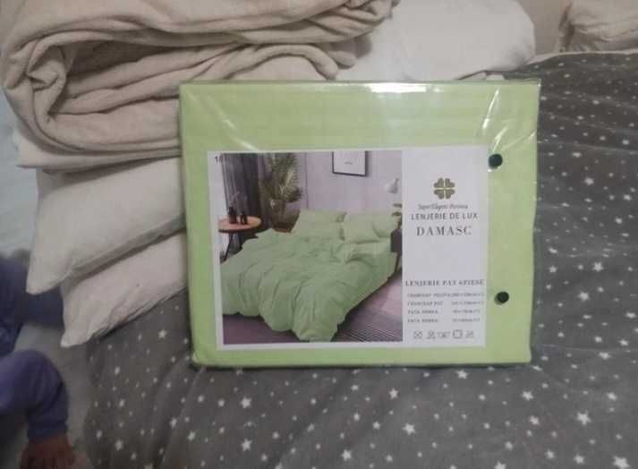 Lenjerie pat dublu Pucioasa DAMASC