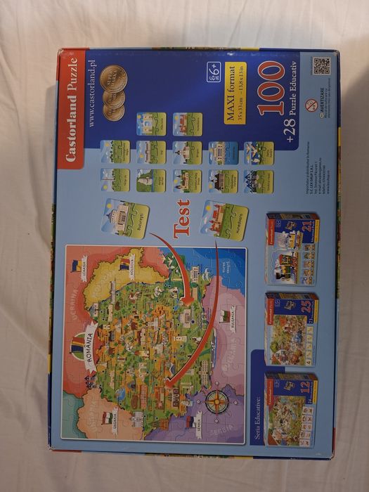 Castorland puzzle harta romaniei