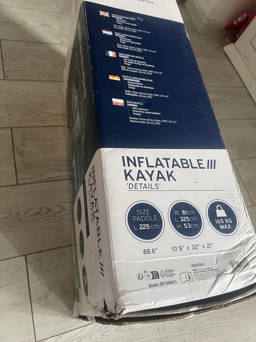 Caiac gonflabil Q4life x2 , o vasla si o pompa