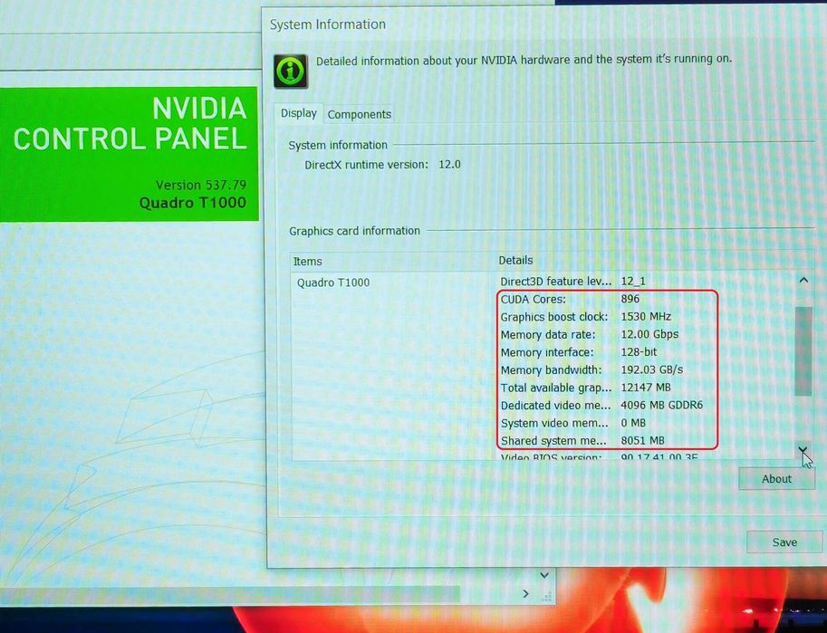 ThinkPad P15/Core i7-10850H/16GB RAM/512 SSD/Quadro T1000 4GB/15.6 IPS