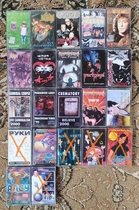 Аудио (компакт) кассеты, музыка