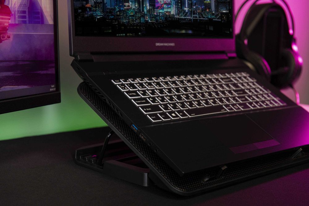 Охлаждающая подставка для ноутбука с тихим вентилятором