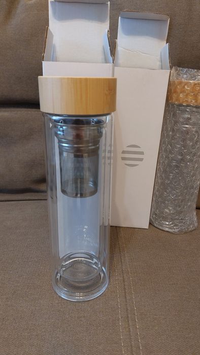 Sticla perete dublu ceai cafea