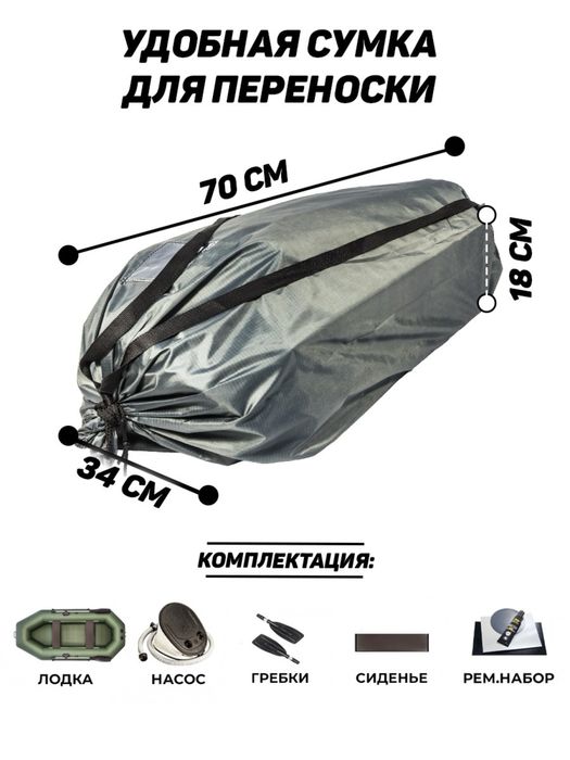 Лодка надувная БАРС 200