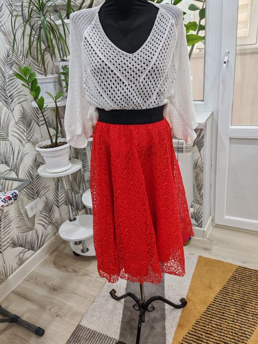 Юбка гипюр новая