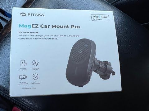 Автомобильный держатель Pitaka MagEZ Car Mount Lite Car Vent Black