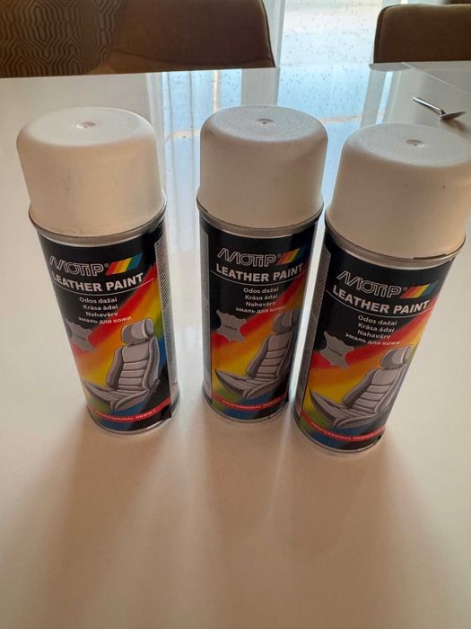 Pat 180 piele alba + somiera