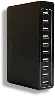 Ново Мулти Зарядно 10 Порта USB, Бързо и Ефективно 60W зареждане Адаптер