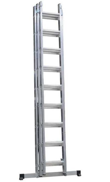 Трираменна алуминиева стълба 3х7 3х9 3х11 Арон България