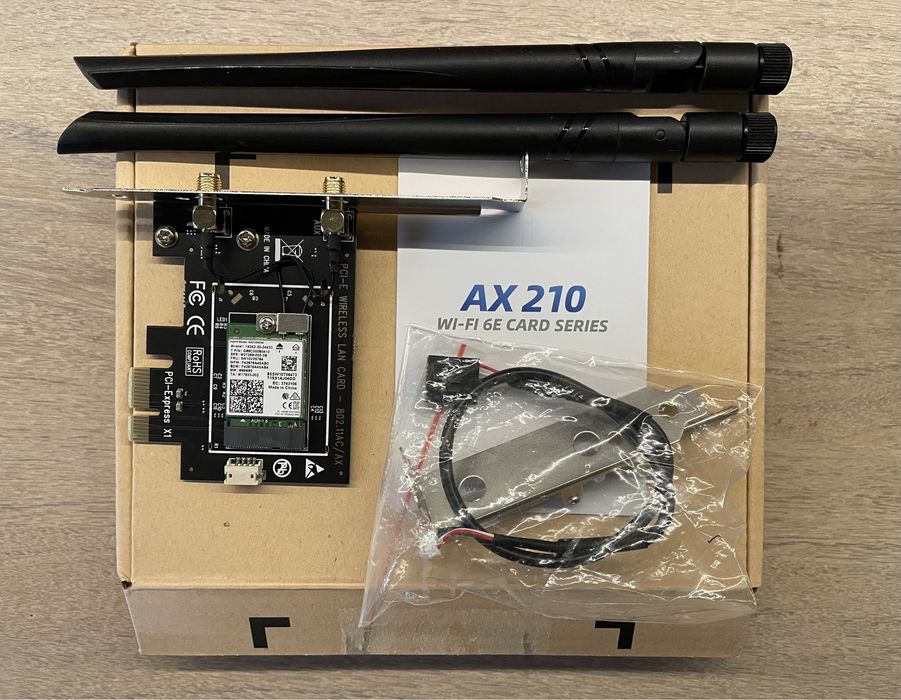 Adaptor PCI ExpressAX210 wifi6e BE200 wifi7