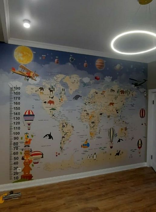 Качественная поклейка обоев  ,галтелей