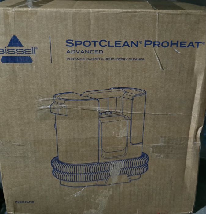 уред за пране на килими и тапицерии Bissell SpotClean ProHeat Advanced (модел 3924N), предназначен за ефективно отстраняване на упорити петна.