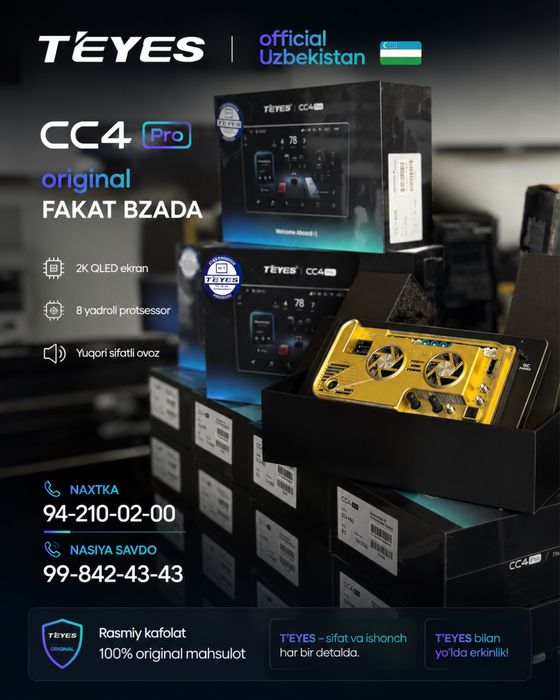 Teyes official Uzbekistan new model CC4 pro 12/256