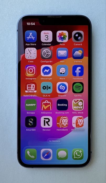 Iphone 13 mini blue 128, baterie 81%, neverlock, aspect 9.5/10, mic defect afisaj