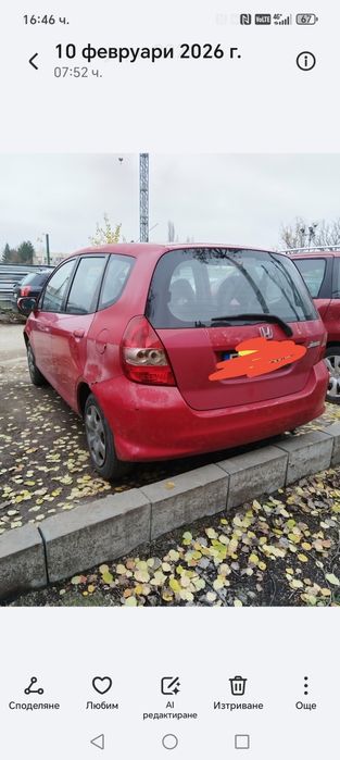 Honda jazz, 2004 - отлична, всичко плаъено