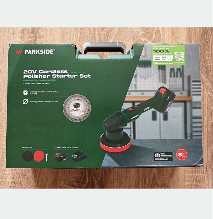 Masina aparat orbital de polish , polishat,  slefuit Parkside 20V nou