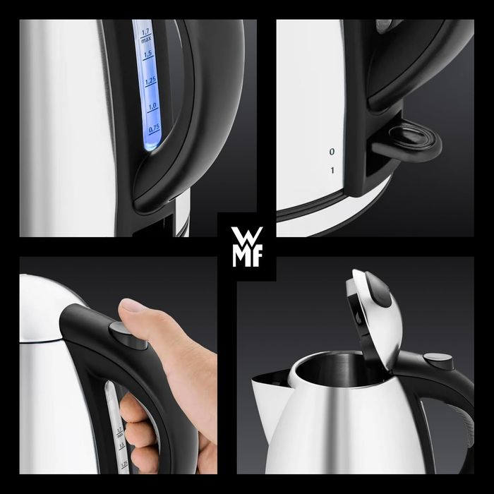 Ел.кана WMF Stelio Cromargan неръждаема стомана,1.7л,филтър, 2400W