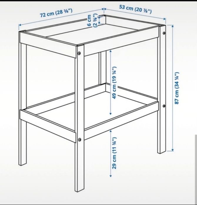 Masa înfășat Ikea