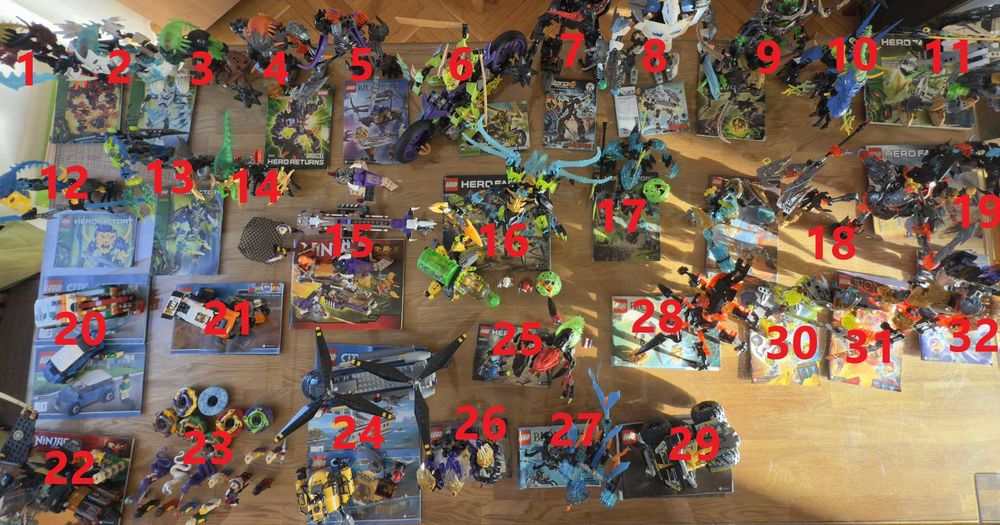 Лего конструктури LEGO Hero Factory, Bionicle, LEGO City, NINJAGO