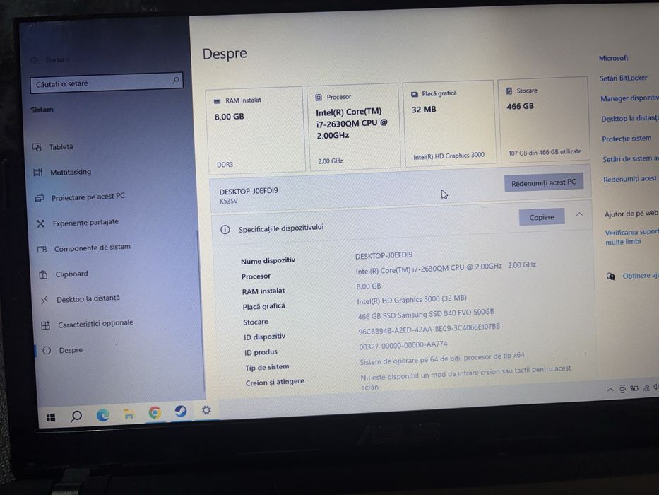 Laptop Asus K53sv