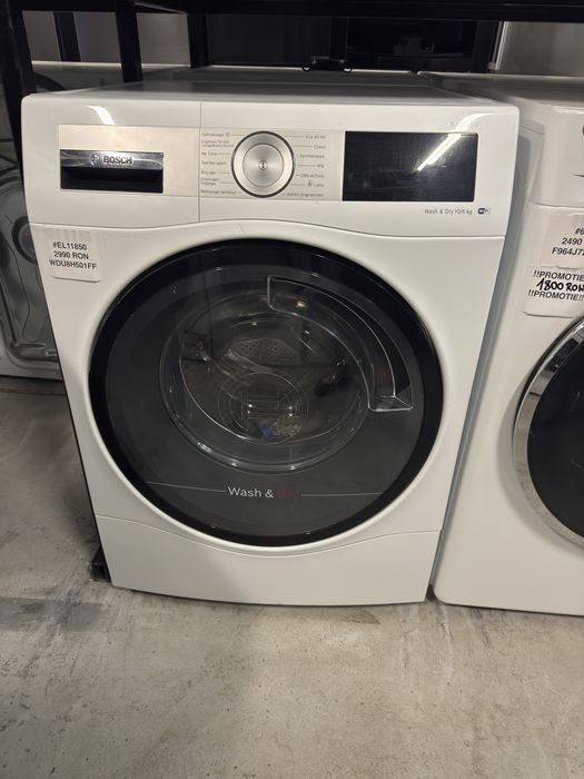 Mașină de spălat rufe 10kg  cu uscător 6 kg  Bosch WDU8H501FF cu factura si garantie