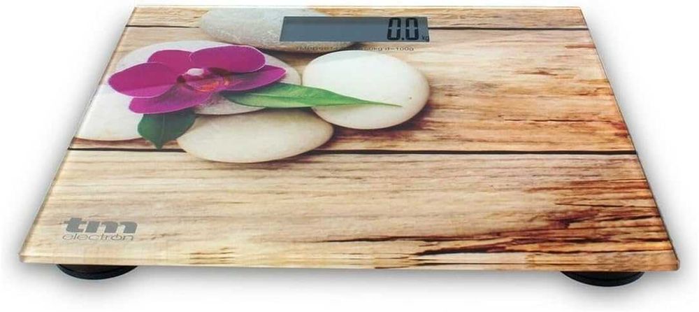 TM Electron TMPBS014 Стъклена везна за баня Zen, цвят дърво, 150кг.