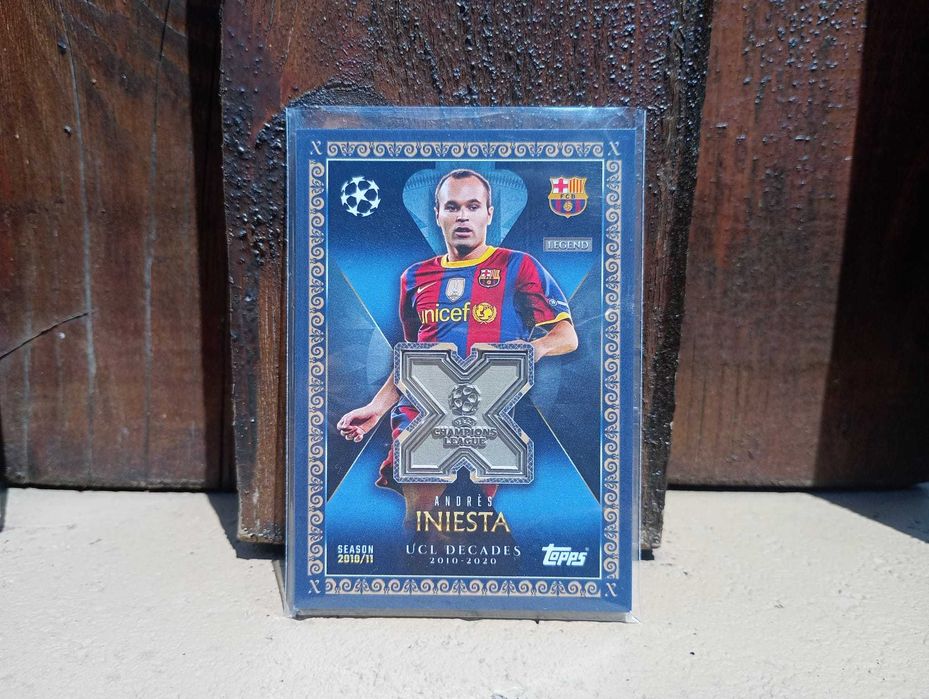Andrés Iniesta UEFA Champions League Topps Relic 2025-26