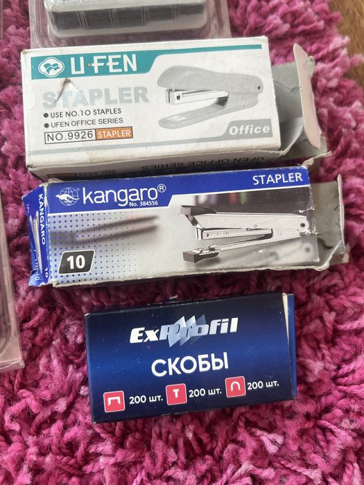 Степлеры разные и скобы новые