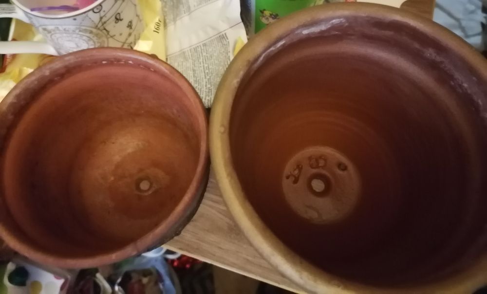 2 горшка для растений бу