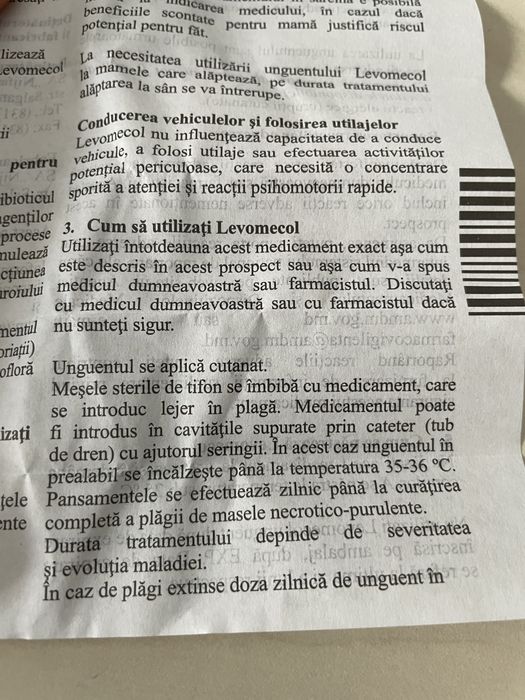 Levomecol Cicatrizant unguent 40g