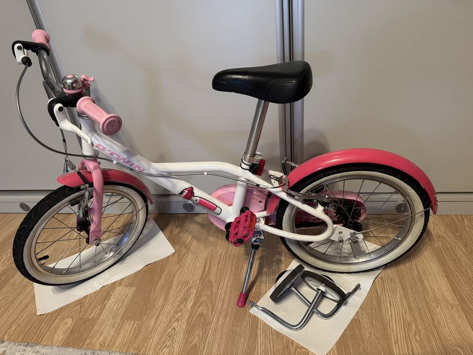 Bicicletă BTWIN Doctogirl 500 16'' fete 105 cm - 120 cm