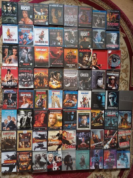 SYLVESTER STALLONE,Arnold SCHWARZENEGGER,Brad Pitt,filme colecție osca